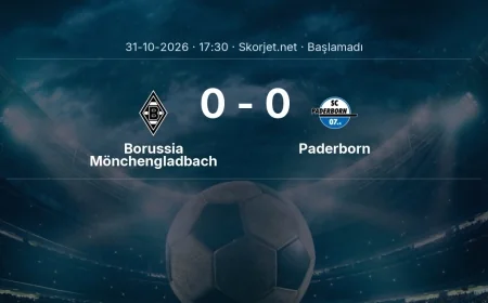 Bundesliga: Borussia Mönchengladbach - Paderborn kadro ve maç öncesi