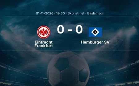 Bundesliga: Eintracht Frankfurt - Hamburger SV kadro ve maç öncesi