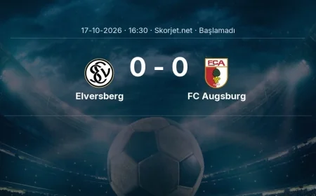 Bundesliga: Elversberg - FC Augsburg kadro ve maç öncesi