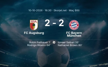 Bundesliga | FC Augsburg 2-2 FC Bayern München sonucu