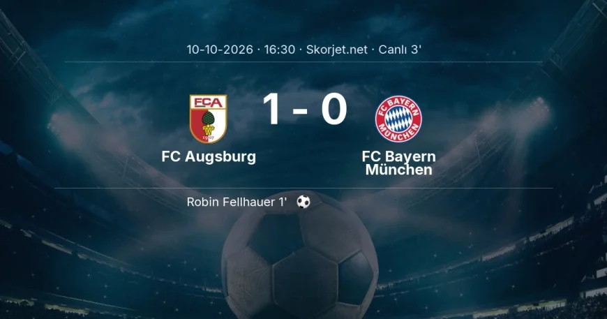 Bundesliga: FC Augsburg - FC Bayern München maçı başladı