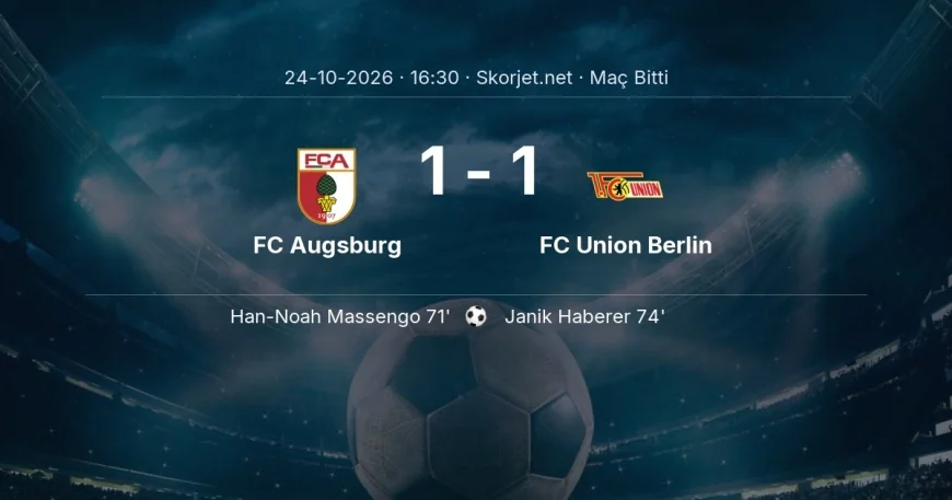 FC Augsburg 1-1 FC Union Berlin - maç özeti | Bundesliga