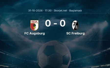 FC Augsburg - SC Freiburg muhtemel ilk 11'ler | Bundesliga
