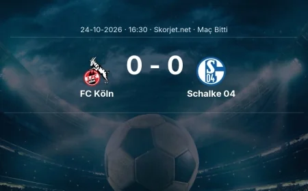 Bundesliga | FC Köln 0-0 Schalke 04 sonucu