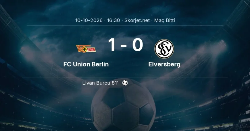 Maç sonucu: FC Union Berlin 1-0 Elversberg | Bundesliga