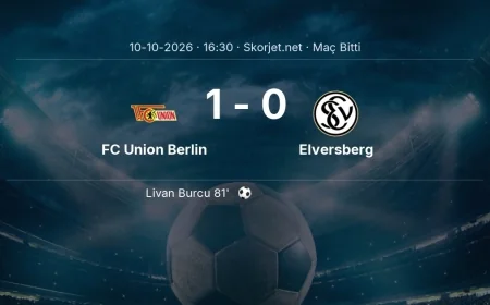 Maç sonucu: FC Union Berlin 1-0 Elversberg | Bundesliga