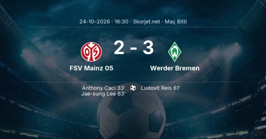 Maç sonucu: FSV Mainz 05 2-3 Werder Bremen | Bundesliga