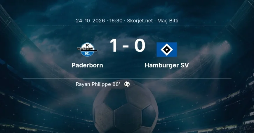 Paderborn 1-0 Hamburger SV - maç özeti | Bundesliga