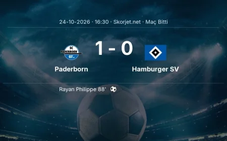 Paderborn 1-0 Hamburger SV - maç özeti | Bundesliga