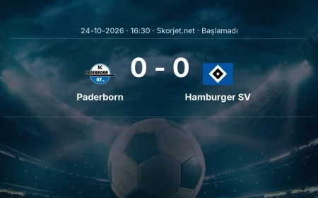 Bundesliga: Paderborn - Hamburger SV kadro ve maç öncesi