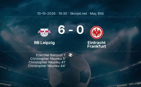 Bundesliga | RB Leipzig 6-0 Eintracht Frankfurt sonucu