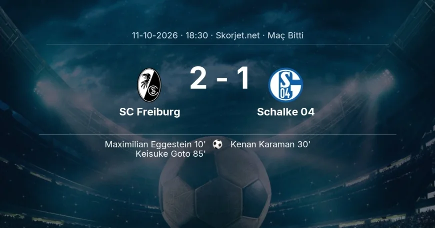 Maç sonucu: SC Freiburg 2-1 Schalke 04 | Bundesliga