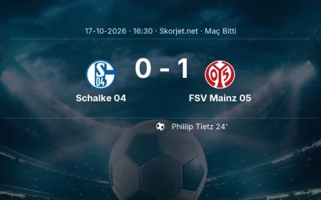 Bundesliga | Schalke 04 0-1 FSV Mainz 05 sonucu