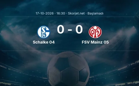 Schalke 04 - FSV Mainz 05 maçı ne zaman, saat kaçta? | Bundesliga