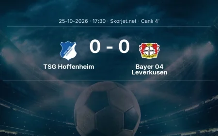 MAÇ BAŞLADI | TSG Hoffenheim - Bayer 04 Leverkusen