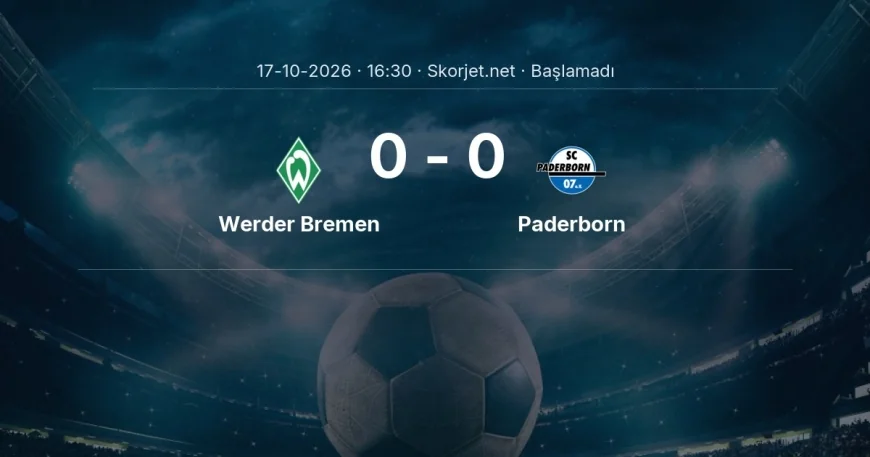 Werder Bremen - Paderborn muhtemel ilk 11'ler | Bundesliga