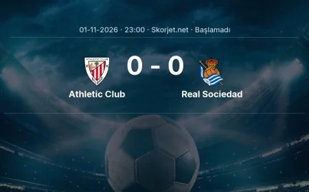 La Liga: Athletic Club - Real Sociedad maç bilgileri