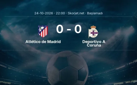 Atlético de Madrid - Deportivo A Coruña muhtemel ilk 11'ler | La Liga