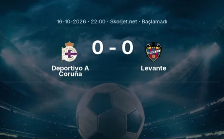 La Liga: Deportivo A Coruña - Levante kadro ve maç öncesi