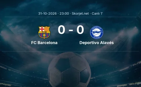 MAÇ BAŞLADI | FC Barcelona - Deportivo Alavés