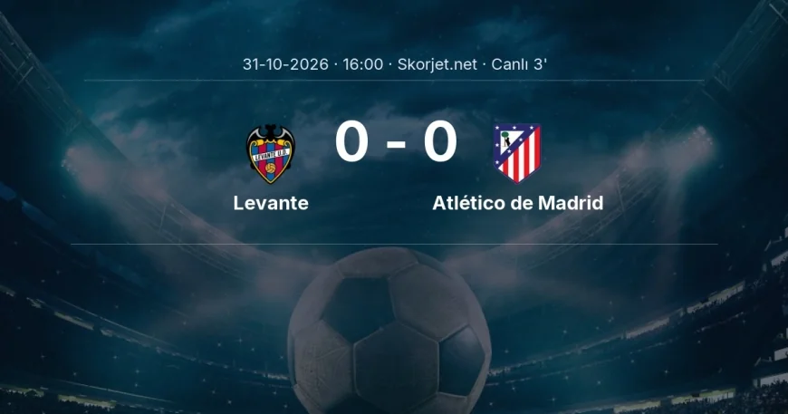 Levante - Atlético de Madrid maçı başladı | La Liga
