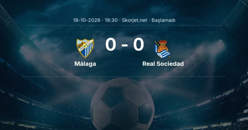 La Liga: Málaga - Real Sociedad kadro ve maç öncesi