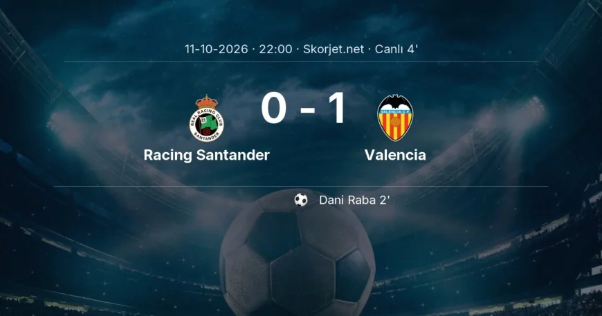 Racing Santander - Valencia maçı başladı | La Liga
