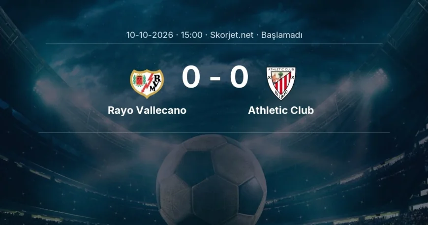 Rayo Vallecano - Athletic Club muhtemel ilk 11'ler | La Liga
