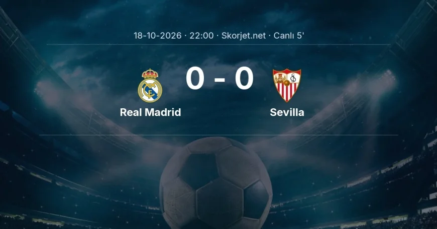 La Liga: Real Madrid - Sevilla maçı başladı