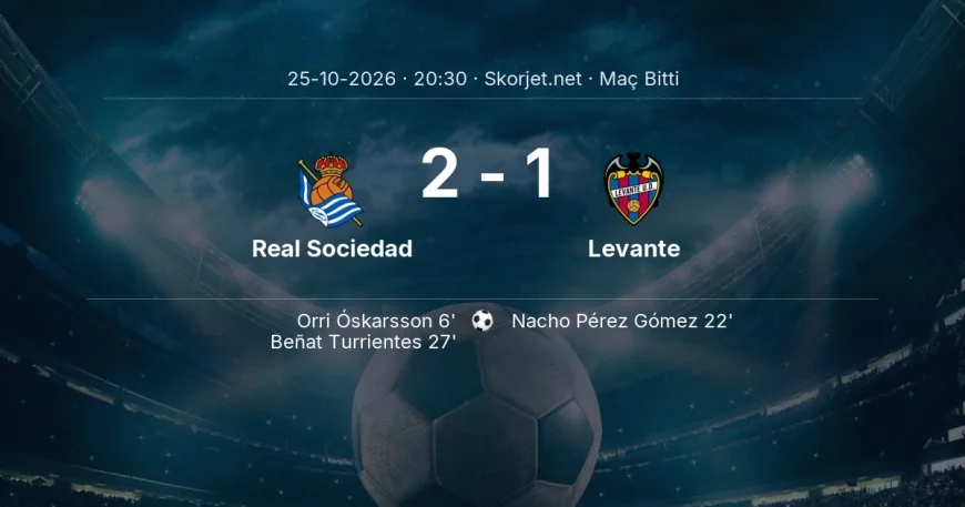Real Sociedad 2-1 Levante - maç özeti | La Liga