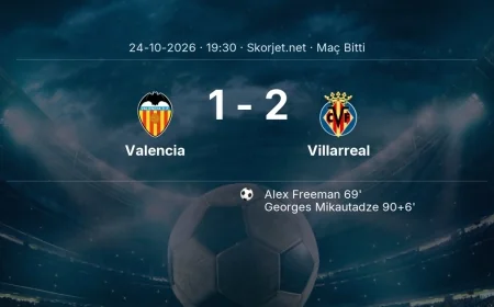 La Liga | Valencia 1-2 Villarreal sonucu
