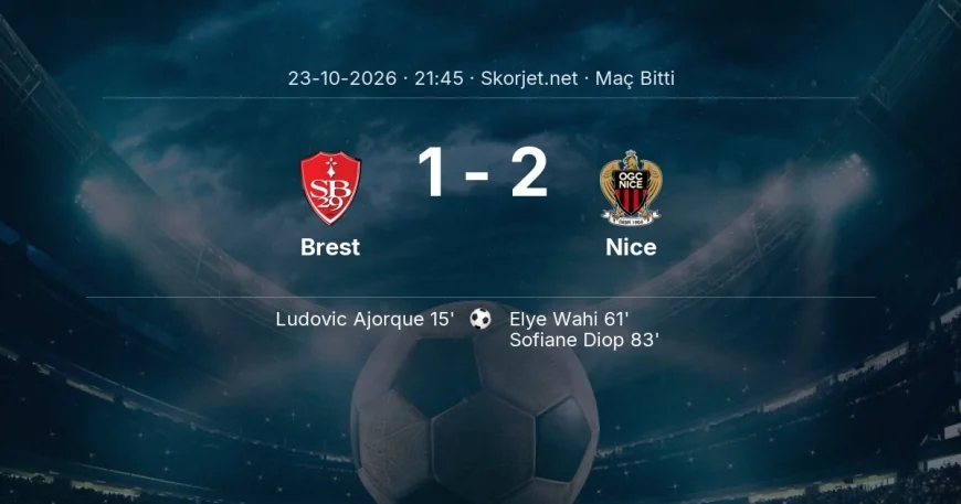 Brest 1-2 Nice - maç özeti | Ligue 1