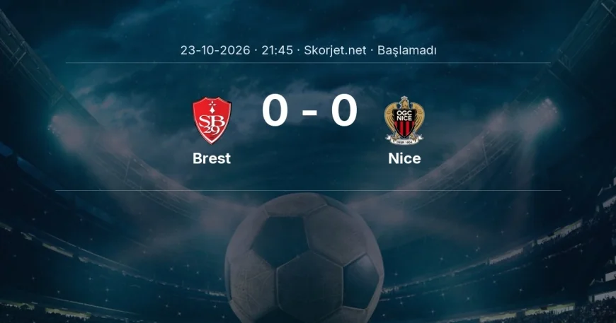 Ligue 1: Brest - Nice kadro ve maç öncesi