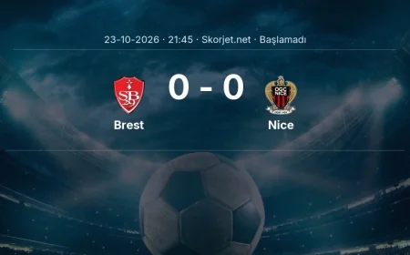 Ligue 1: Brest - Nice kadro ve maç öncesi