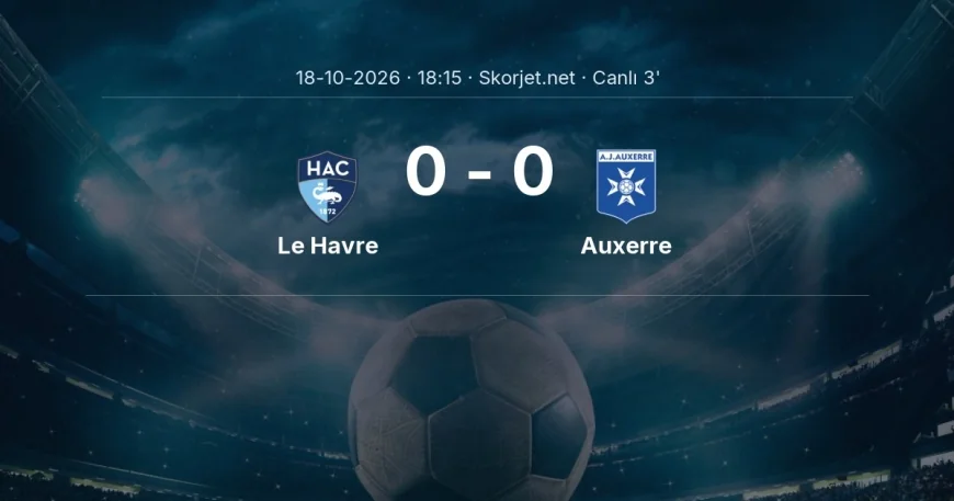 Ligue 1: Le Havre - Auxerre maçı başladı