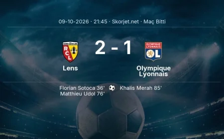 Ligue 1 | Lens 2-1 Olympique Lyonnais sonucu