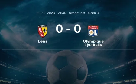 Ligue 1: Lens - Olympique Lyonnais maçı başladı
