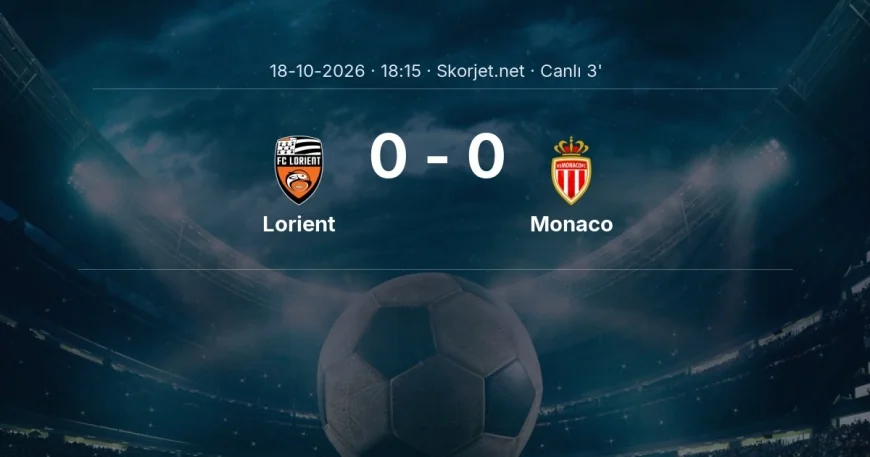 Ligue 1: Lorient - Monaco maçı başladı