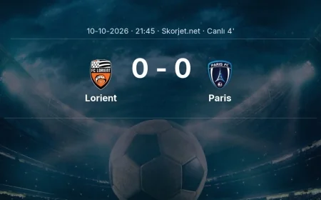 MAÇ BAŞLADI | Lorient - Paris