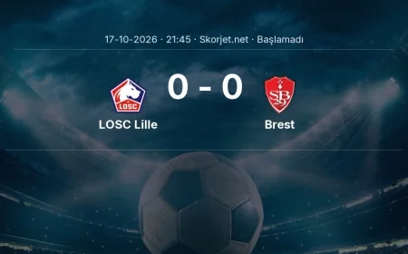 LOSC Lille - Brest muhtemel ilk 11'ler | Ligue 1