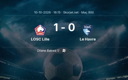 LOSC Lille 1-0 Le Havre - maç özeti | Ligue 1