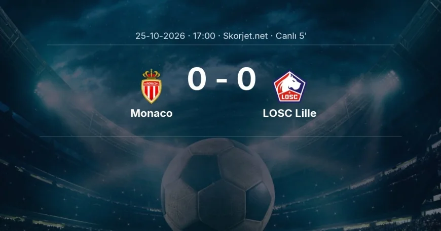 Monaco - LOSC Lille maçı başladı | Ligue 1