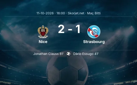 Nice 2-1 Strasbourg - maç özeti | Ligue 1