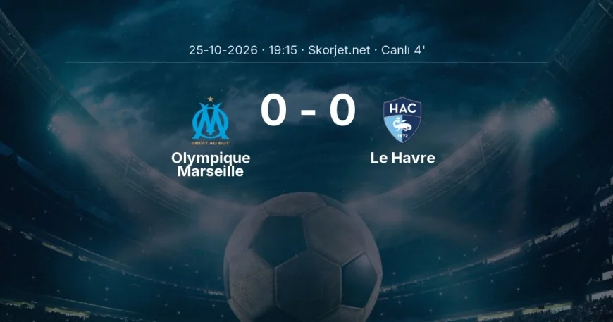 Ligue 1: Olympique Marseille - Le Havre maçı başladı