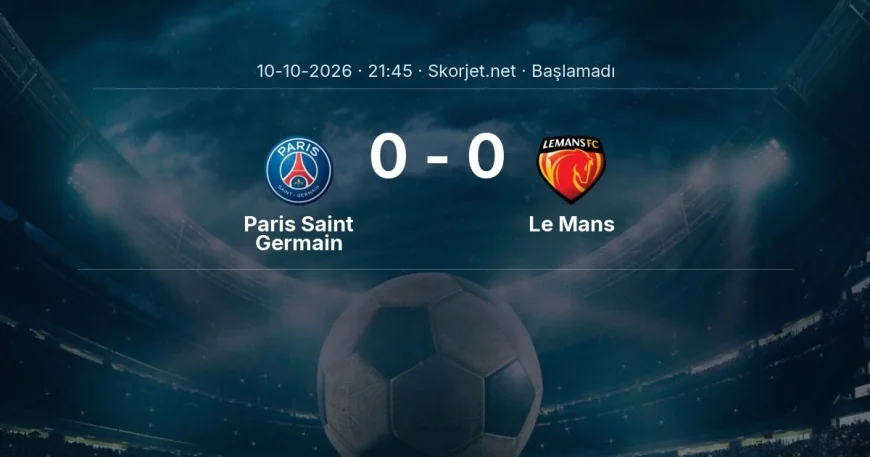 Paris Saint Germain - Le Mans muhtemel ilk 11'ler | Ligue 1