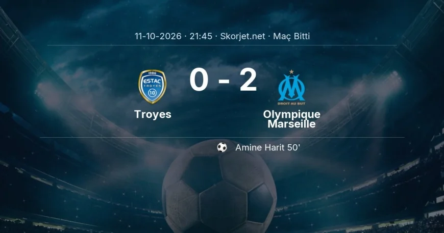 Troyes 0-2 Olympique Marseille - maç özeti | Ligue 1