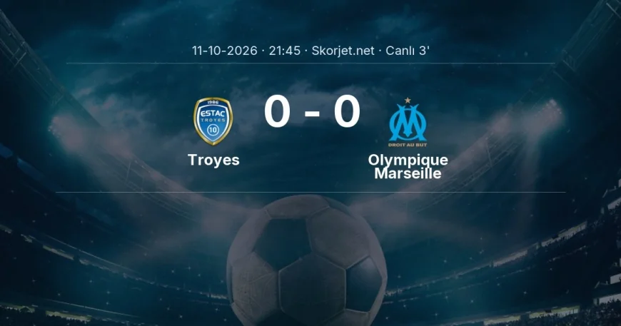 Troyes - Olympique Marseille maçı başladı | Ligue 1