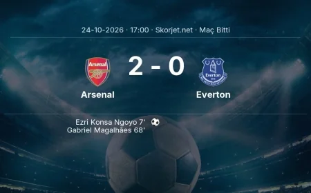 Arsenal 2-0 Everton - maç özeti | Premier Lig