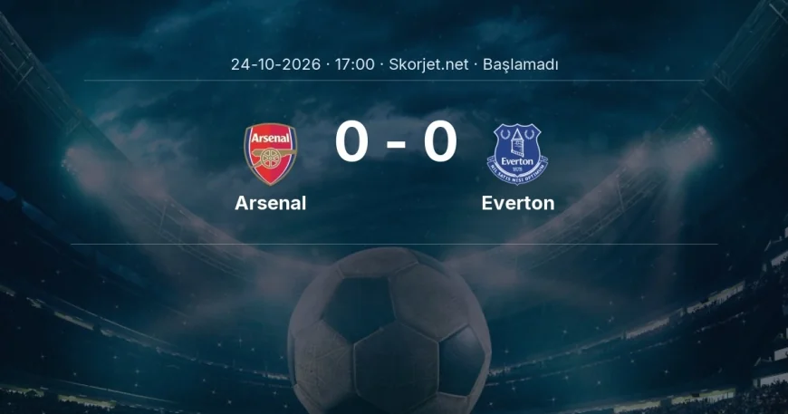 Premier Lig: Arsenal - Everton kadro ve maç öncesi
