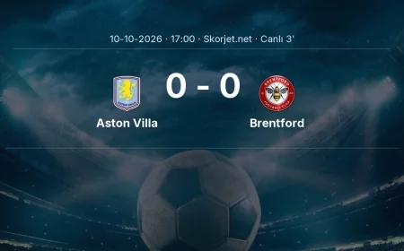 Premier Lig: Aston Villa - Brentford maçı başladı